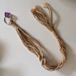 NWT Macrame Plant Hanger Retro 1970s Hippie Rustic Summer Home Decor Ashland NEW